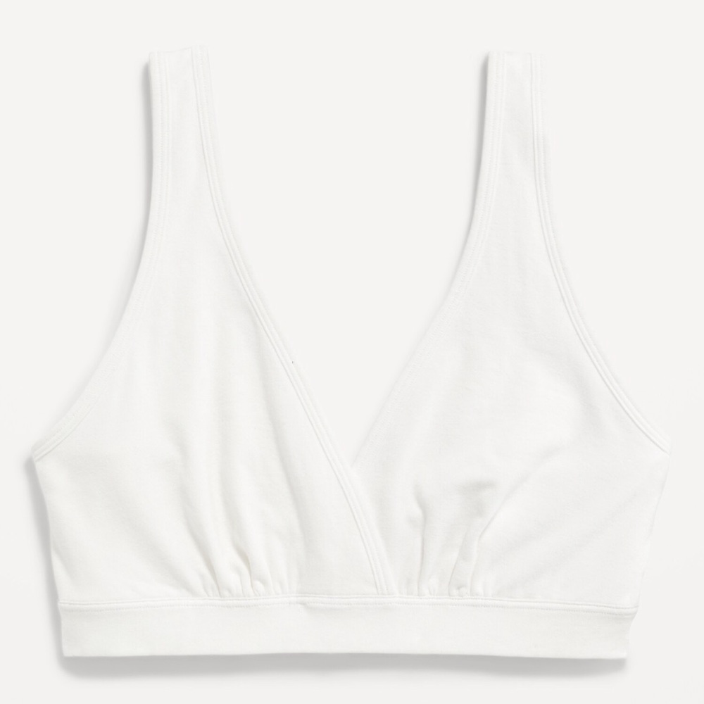 Old Navy Classic White Maternity Bralette